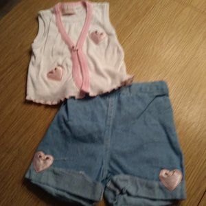 Sweet Innocence 2 Piece shorts set